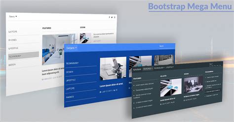 mega menu bootstrap 4|Bootstrap 4 Responsive Mega Menu on Hover — .